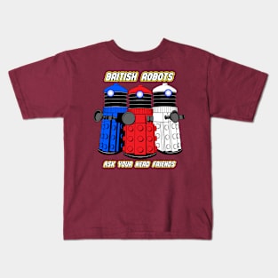 British Robots Kids T-Shirt